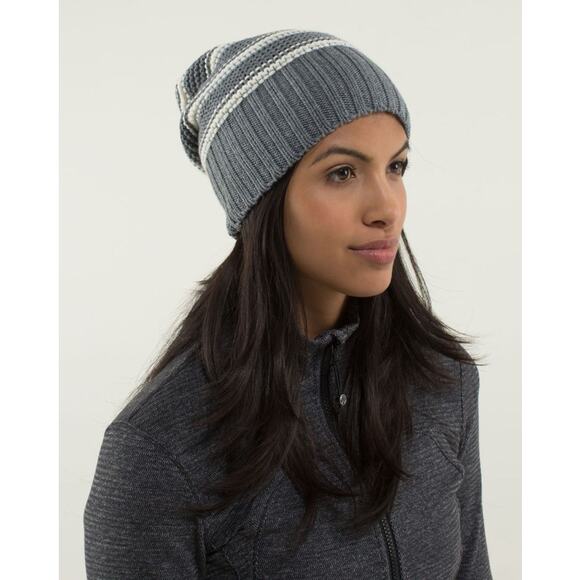 lululemon athletica Gray Striped Beanie main image 8